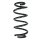 Suspension spring set front coil spring 329mm SPIDAN for AUDI A6 C7