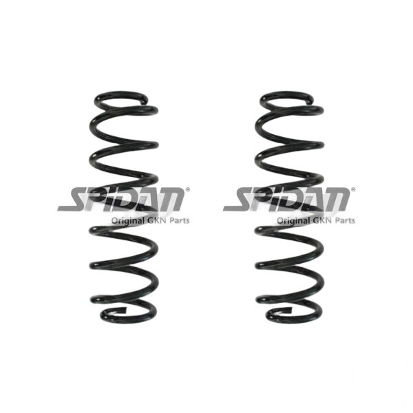 Suspension spring set rear coil spring 313mm SPIDAN for SEAT LEON 5F1