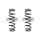 Fahrwerksfeder-Set hinten Schraubenfeder 313mm SPIDAN für SEAT LEON (5F1)