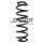 Fahrwerksfeder-Set hinten Schraubenfeder 313mm SPIDAN für SEAT LEON (5F1)