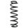 Suspension spring set rear coil spring 313mm SPIDAN for SEAT LEON 5F1