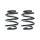 Fahrwerksfeder-Set hinten Schraubenfeder 199mm SPIDAN für MERCEDES A-KLASSE W176