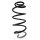 Suspension spring set front coil spring 402mm SPIDAN for PEUGEOT 3008 I