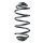 Fahrwerksfeder-Set hinten Schraubenfeder 386mm SPIDAN für RENAULT KANGOO Rapid