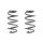 Suspension spring set front coil spring 292mm SPIDAN for AUDI A3 8P1