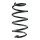 Suspension spring set front coil spring 292mm SPIDAN for AUDI A3 8P1