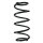 Suspension spring set front coil spring 328mm SPIDAN for OPEL ASTRA G
