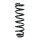 Suspension spring set rear coil spring 346mm SPIDAN for TOYOTA COROLLA Verso