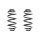 Fahrwerksfeder-Set hinten Schraubenfeder 294mm SPIDAN für OPEL VECTRA C