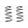 Suspension spring set front coil spring 333mm SPIDAN for BMW 3 Compact