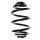 Fahrwerksfeder-Set hinten Schraubenfeder 279mm SPIDAN für OPEL OMEGA B