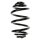 Suspension spring set rear coil spring 279mm SPIDAN for OPEL OMEGA B