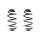 Fahrwerksfeder-Set hinten Schraubenfeder 309mm SPIDAN für OPEL VECTRA C