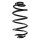 Suspension spring set rear coil spring 309mm SPIDAN for OPEL VECTRA C