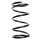 Suspension spring set front coil spring 350mm SPIDAN for FORD TRANSIT panel van