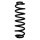 Suspension spring set rear coil spring 352mm SPIDAN for SEAT ATECA KH7
