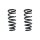 Suspension spring set front coil spring 310mm SPIDAN for L200