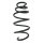 Suspension spring set front coil spring 349mm SPIDAN for OPEL INSIGNIA A