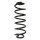 Fahrwerksfeder-Set hinten Schraubenfeder 334mm SPIDAN für SKODA RAPID (NH3)