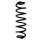 Fahrwerksfeder-Set hinten Schraubenfeder 361mm SPIDAN für SKODA SUPERB III