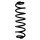 Suspension spring set rear coil spring 361mm SPIDAN for SKODA SUPERB III