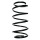 Suspension spring set front coil spring 385mm SPIDAN for AUDI 100 C4