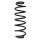 Fahrwerksfeder-Set hinten Schraubenfeder 343mm SPIDAN für CITROËN C3 AIRCROSS