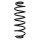 Suspension spring set rear coil spring 343mm SPIDAN for CITROËN C3 AIRCROSS