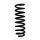 Suspension spring set rear coil spring 314mm SPIDAN for KIA CARENS III