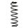 Fahrwerksfeder-Set hinten Schraubenfeder 362mm SPIDAN für AUDI Q2 (GAB)