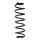 Suspension spring set rear coil spring 362mm SPIDAN for AUDI Q2 GAB