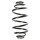 Fahrwerksfeder-Set hinten Schraubenfeder 317mm SPIDAN für OPEL ASTRA G