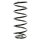Suspension spring set front coil spring 320mm SPIDAN for OPEL CORSA B
