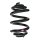 Suspension spring set rear coil spring 280mm SPIDAN for VW TRANSPORTER T4