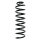 Fahrwerksfeder-Set hinten Schraubenfeder 362mm SPIDAN für RENAULT MEGANE II