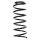Suspension spring set front coil spring 353mm SPIDAN for SEAT CORDOBA 6K1