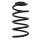 Fahrwerksfeder-Set hinten Schraubenfeder 254mm SPIDAN für OPEL CORSA D