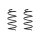 Fahrwerksfeder-Set vorne Schraubenfeder 303mm SPIDAN für OPEL ADAM (M13)