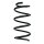 Suspension spring set front coil spring 303mm SPIDAN for OPEL ADAM M13