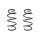 Fahrwerksfeder-Set vorne Schraubenfeder 302mm SPIDAN für OPEL ADAM (M13)