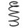 Suspension spring set front coil spring 302mm SPIDAN for OPEL ADAM M13