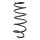 Suspension spring set front coil spring 370mm SPIDAN for FIAT FIORINO