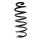 Fahrwerksfeder-Set hinten Schraubenfeder 321mm SPIDAN für NISSAN QASHQAI II