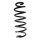 Suspension spring set rear coil spring 321mm SPIDAN for NISSAN QASHQAI II