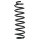 Suspension spring set rear coil spring 389mm SPIDAN for FORD ECOSPORT 1.0