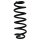 Suspension spring set rear coil spring 322mm SPIDAN for VW TOURAN 5T1