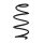 Suspension spring set front coil spring 328mm SPIDAN for OPEL ASTRA K
