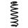 Suspension spring set rear coil spring 305mm SPIDAN for VW GOLF VII
