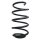 Suspension spring set front coil spring 308mm SPIDAN for FORD FOCUS III