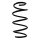 Suspension spring set front coil spring 288mm SPIDAN for VW GOLF VII